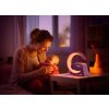 IMMAX LED relaxační lampička FLAMINGO/ Qi nabíjení/ budík/ RGB/ 300lm/ USB výstup/ BT 5.1/ zlatá