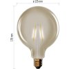 LED žárovka Vintage G125 / E27 / 4,5 W (40 W) / 420 lm / teplá bílá