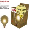 LED žárovka Vintage G125 / E27 / 4,5 W (40 W) / 420 lm / teplá bílá