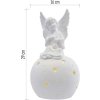 LED keramický anděl, 29 cm, 2x AA, vnitřní, teplá bílá
