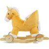 Houpací koník s melodií a kolečky Milly Mally Polly světle hnědý