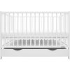 Dětská postýlka se šuplíkem New Baby BASIC bílá