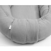 Mušelínové hnízdečko pro miminko New Baby light grey
