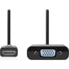 HDMI™ Adaptér | Konektor HDMI ™ | VGA Zásuvka / 3,5 mm Zásuvka | Poniklované | Přímý | PVC | Černá | 1 kusů | Box