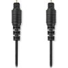 Optický audio kabel | TosLink Zástrčka | TosLink Zástrčka | 10.0 m | Kulatý | PVC | Černá | Label