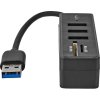 NEDIS USB hub/ zástrčka USB-A zástrčka/ 3x zásuvka USB-A/ 5 Portů/ USB 3.2 Gen 1/ 5 Gbps/ SD & MicroSD/ černý/ blistr