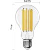 LED žárovka Filament A70 / E27 / 18 W (150 W) / 2452 lm / teplá bílá