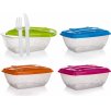 BANQUET Sada jídelní plastová 2,1 l, box a plastový příbor, mix barev