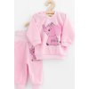 Kojenecká souprava tričko a tepláčky New Baby Happy Elephant pink 68 (4-6m)