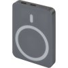 Powerbanka EMOS WI 522, 5 000 mAh, 20 W+Wireless, šedá
