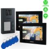 EVOLVEO DoorPhone AP2-2 drátový videotelefon pro dva byty s aplikací, černý