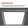 LED přisazené svítidlo FLORI čtvercové, černé, 22W, neutrální bílá