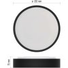 LED přisazené svítidlo RORI kruhové, černé, 17W, se změnou CCT