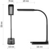 LED stolní lampa KYLE, černá
