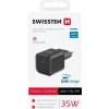 Swissten síťový adaptér gan 1x usb-c 35w power delivery černý