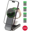 Swissten skládací bezdrátová nabíječka magfold 3v1 25w černá (kompatibilní s magsafe)