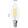 LED žárovka Filament svíčka A CLASS / E14 / 3,8 W (60 W) / 806 lm / neutrální bílá