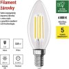 LED žárovka Filament svíčka A CLASS / E14 / 3,8 W (60 W) / 806 lm / neutrální bílá