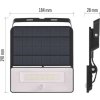 Solární LED reflektor SOLO s pohybovým čidlem, černý, neutrální bílá