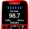 EVOLVEO EasyPhone, mobilní telefon pro seniory s nabíjecím stojánkem, červená