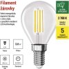LED žárovka Filament Mini Globe  A CLASS/ E14 / 3,8 W (60 W) / 806 lm / teplá bílá