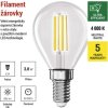 LED žárovka Filament Mini Globe  A CLASS/ E14 / 3,8 W (60 W) / 806 lm / neutrální bílá