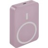 EMOS POWERBANKA WI1046, bezdrátové nabíjení 20W, 10.000mAh, LOSOSOVÁ, 1xUSB-C