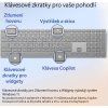 Microsoft Surface Keyboard (2. edice)/Bezdrátové Bluetooth/CZ/SK/Šedá