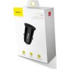Baseus Car Charger Circular Plastic A+A Dual Quick Charge 3.0 30W Black (CCALL-YD01)