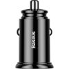 Baseus Car Charger Circular Plastic A+A Dual Quick Charge 3.0 30W Black (CCALL-YD01)
