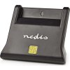 NEDIS čtečka čipových karet CRDRU2SM3BK/ Smart Card ID-1/ eObčanka/ standardní biometrické čipy/ USB 2.0/ černá
