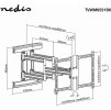 NEDIS nástěnný TV držák/ 37 - 80"/ nosnost 70 kg/ polohovatelný/ ocel/ černý