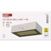 Solární LED svítidlo BRIXO s pohybovým čidlem, bílé, neutrální bílá