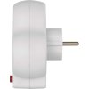 Rozbočovací zásuvka 2×, vyp., 1×USB-A+1×USB-C, bílá
