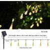 IMMAX LED solární dekorační řetěz DROP, 100xLED, IP65, teplá bílá, 10m