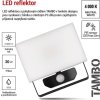 LED reflektor TAMBO se senzorem pohybu, 20 W, 2000 lm, černý