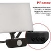 LED reflektor TAMBO se senzorem pohybu, 30 W, 3000 lm, černý