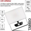 LED reflektor TAMBO se senzorem pohybu, 50 W, 5000 lm, černý