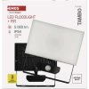 LED reflektor TAMBO se senzorem pohybu, 50 W, 5000 lm, černý