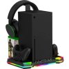 iPega XBX025S Multifunkční Nabíjecí RGB Stojan s Chlazením pro Xbox