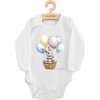 Dětské body s potiskem New Baby Králíček s balónky 74 (6-9m)