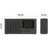 Přenosné rádio s Bluetooth, DAB / DAB+ / FM, černé