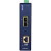 Planet IGTP-802T konvertor RJ45/SC, 1Gbps, PoE injektor 802.3at, -40 až 75 st.C, IP30, ESD 12-48 V DC