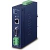 Planet průmyslový konvertor RS-232/422/485 na IP, 1x COM, 1x 100Base-TX, 9-48VDC, -40~+75°C, IP30, SNMP+Telnet