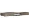 Tenda TEG1016G 16-port Gigabit Switch, 16x 10/100/1000 Mb/s, Fanless, MAC 8K, i na zeď, Rackmount