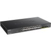 D-Link DGS-1250-28XMP/E 24-port Gigabit PoE Smart Managed Switch with 4x 10G SFP+ ports, 370Watts