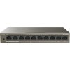 Tenda TEF1110P-8-63W PoE AT switch - 8x PoE 100 Mb/s + 2x Uplink 100 Mb/s, PoE max 63W, fanless,PoE+