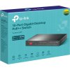 TP-Link TL-SG1210PP - 10-portový Switch PoE+ s 8x GLAN PoE+, 2x GLAN, 1x Combo Gigabit SFP, 123W PoE budget
