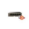 Tenda TEG1105PD PoE PD Gigabit switch, 1x PoE IN, 4x PoE OUT 802.3af, 5x 1 Gb/s, max. 30W, fanless
