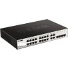 D-Link DGS-1210-16, 16-port 10/100/1000 Gigabit Smart Switch including 4 Combo 1000BaseT/SFP